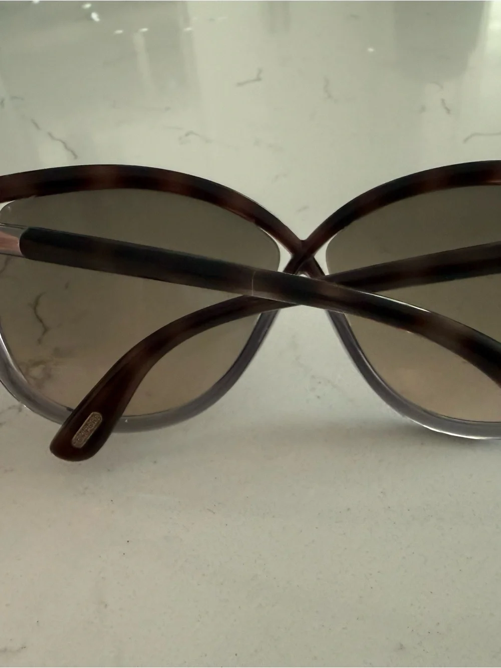 Tom Ford Women's Brown Tortoiseshell Frame Sunglasses